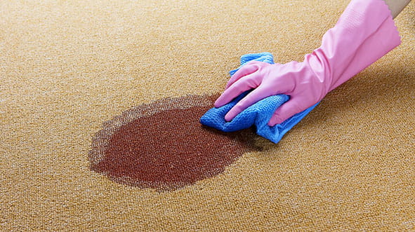 Spring cleaning; removing stain